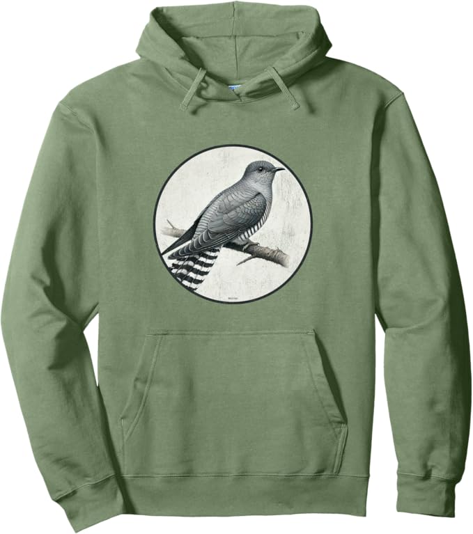 Retro Common Cuckoo Hoodie – Vintage Bird Design Sweatshirt