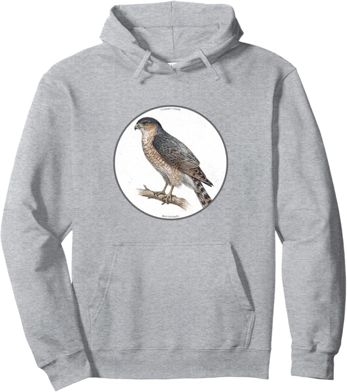 Retro Cooper's Hawk Hoodie – Vintage Bird Design Sweatshirt