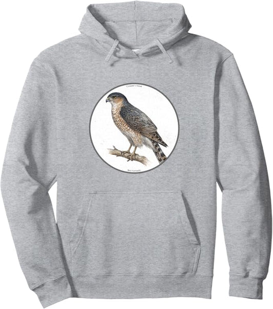 Retro Cooper's Hawk Hoodie – Vintage Bird Design Sweatshirt
