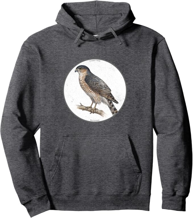 Retro Cooper's Hawk Hoodie – Vintage Bird Design Sweatshirt