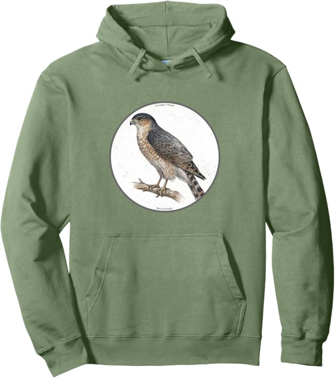 Retro Cooper's Hawk Hoodie – Vintage Bird Design Sweatshirt