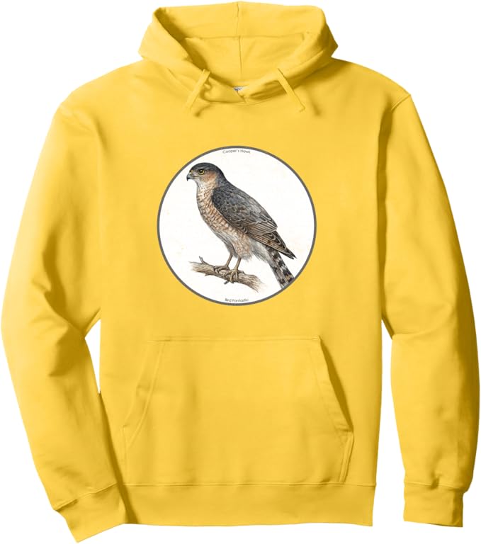 Retro Cooper's Hawk Hoodie – Vintage Bird Design Sweatshirt