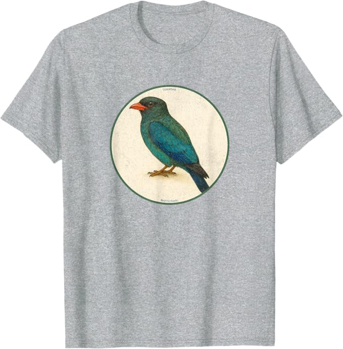Dollarbird T-Shirt Retro Design by Bird.fan | Birding Graphic Tee