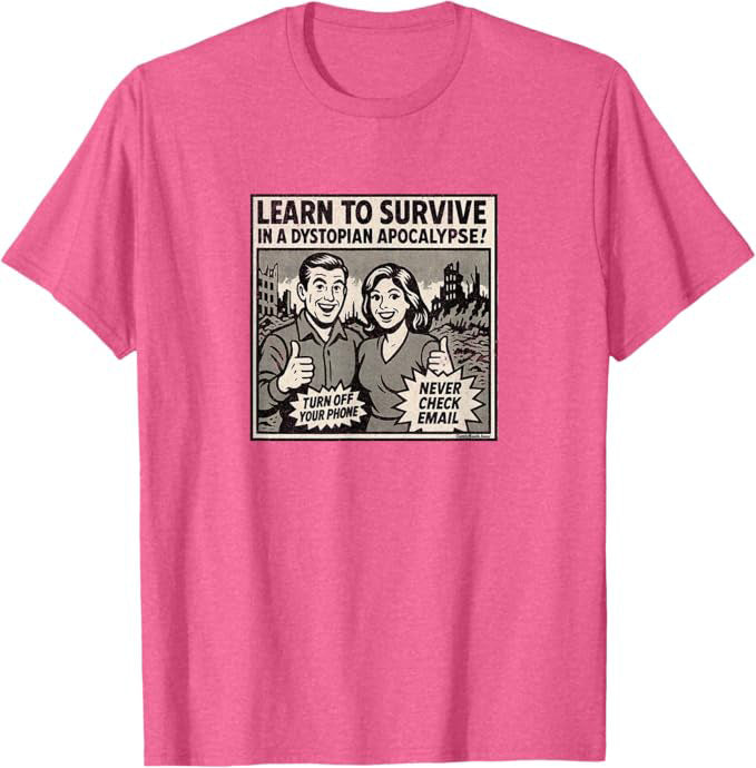 Learn to Survive in a Dystopian Apocalypse Retro Comic Ad T-Shirt | ComicBook.beer Graphic Tee