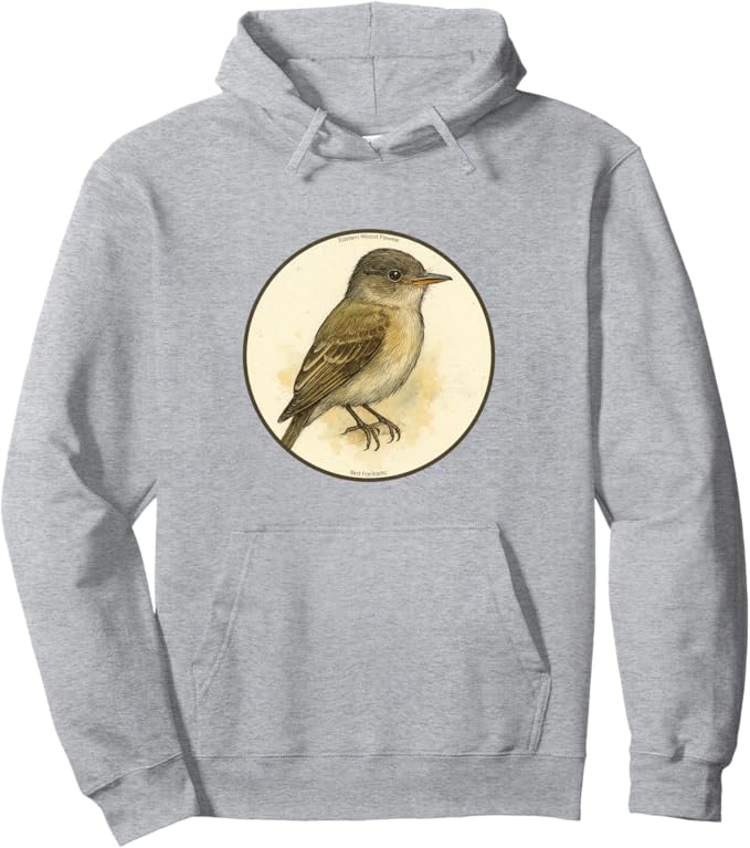 Retro Eastern Wood Peewee Hoodie – Vintage Bird Design Sweatshirt