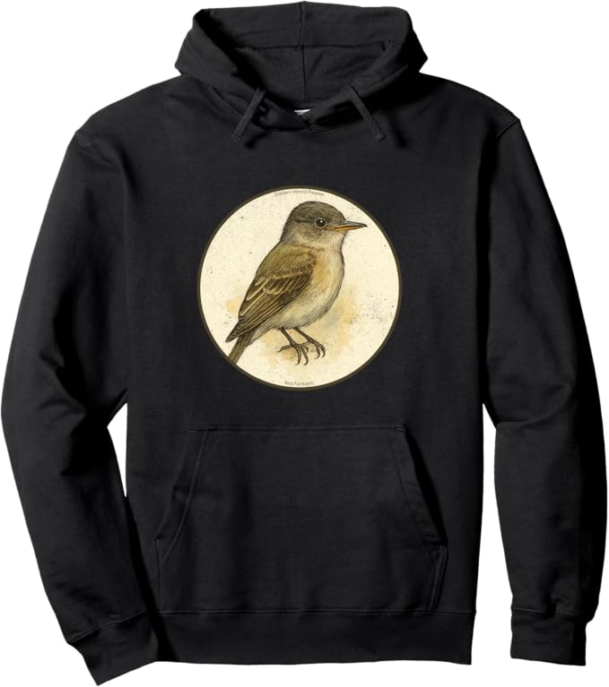 Retro Eastern Wood Peewee Hoodie – Vintage Bird Design Sweatshirt