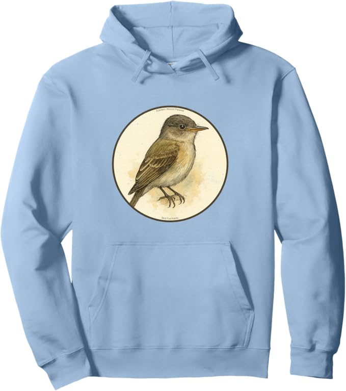 Retro Eastern Wood Peewee Hoodie – Vintage Bird Design Sweatshirt