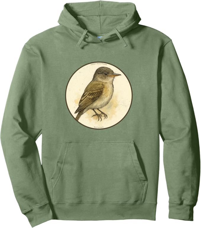 Retro Eastern Wood Peewee Hoodie – Vintage Bird Design Sweatshirt