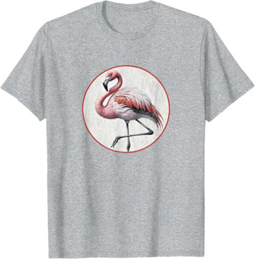 Flamingo T-Shirt Retro Design by Bird.fan