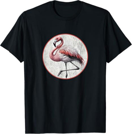 Flamingo T-Shirt Retro Design by Bird.fan