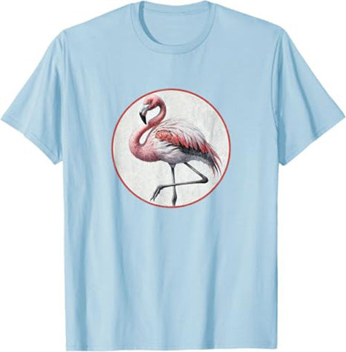 Flamingo T-Shirt Retro Design by Bird.fan