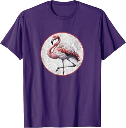 Flamingo T-Shirt Retro Design by Bird.fan
