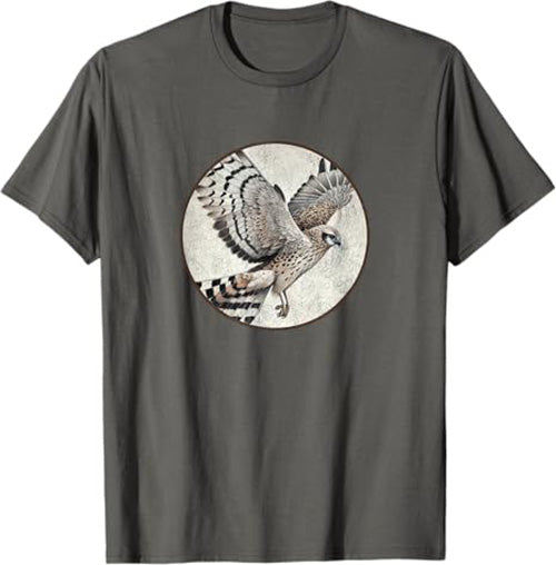 Hen Harrier T-Shirt Retro Design by Bird.fan | Men's Birding Graphic Tee