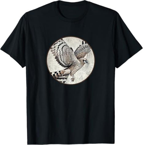 Hen Harrier T-Shirt Retro Design by Bird.fan | Men's Birding Graphic Tee
