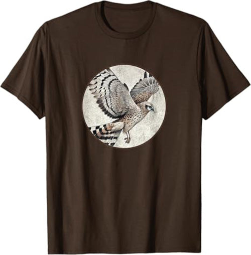 Hen Harrier T-Shirt Retro Design by Bird.fan | Men's Birding Graphic Tee