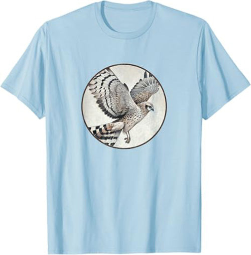 Hen Harrier T-Shirt Retro Design by Bird.fan | Men's Birding Graphic Tee