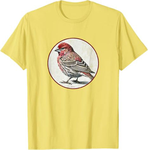 House Finch T-Shirt Retro Design by Bird.fan