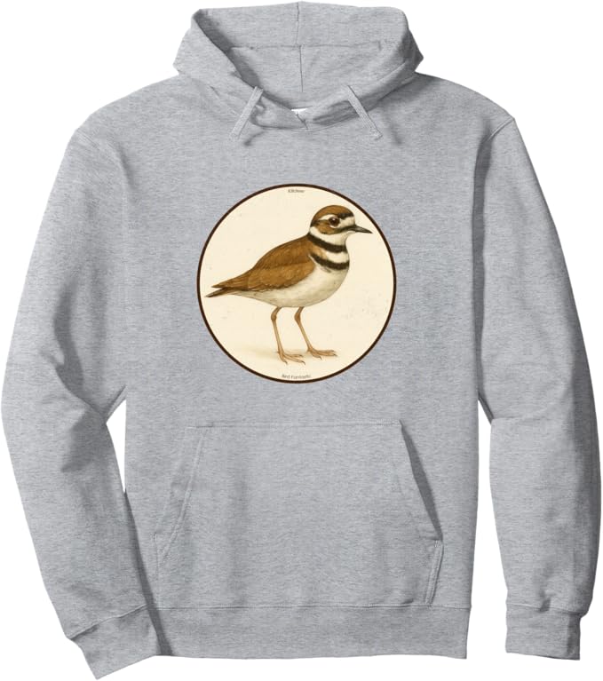Retro Killdeer Hoodie – Vintage Bird Design Sweatshirt