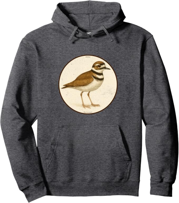 Retro Killdeer Hoodie – Vintage Bird Design Sweatshirt