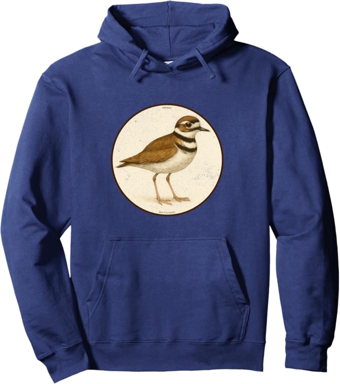 Retro Killdeer Hoodie – Vintage Bird Design Sweatshirt