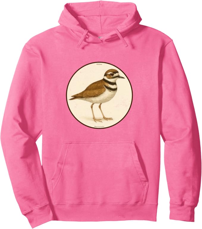 Retro Killdeer Hoodie – Vintage Bird Design Sweatshirt