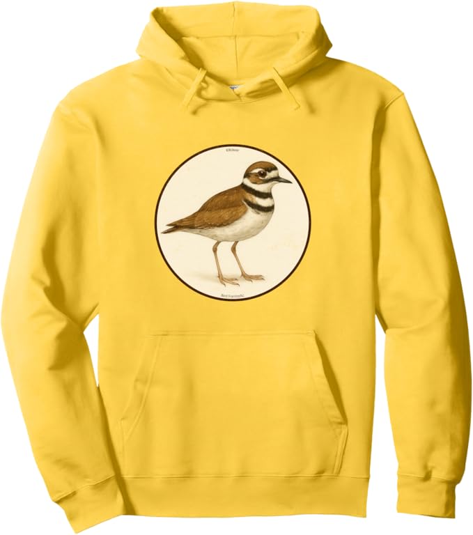 Retro Killdeer Hoodie – Vintage Bird Design Sweatshirt
