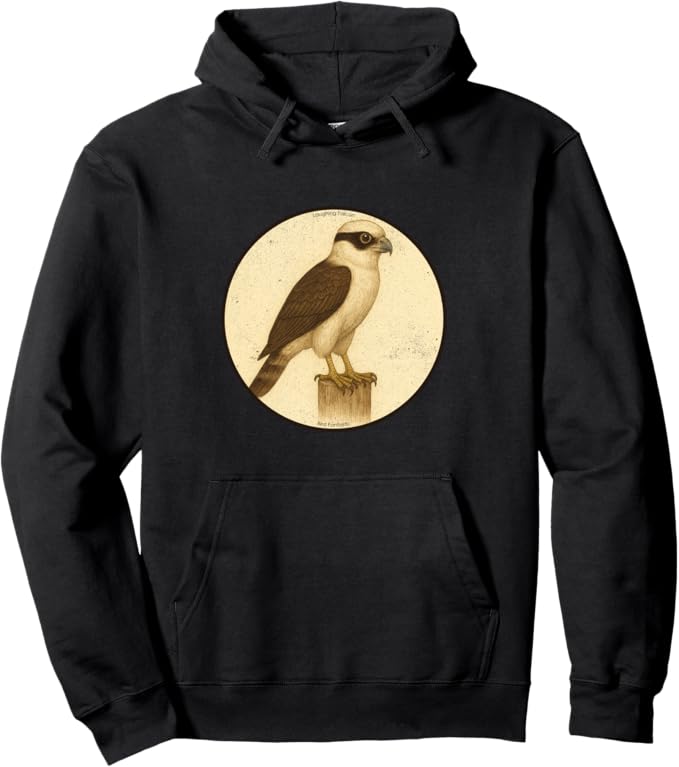 Retro Laughing Falcon Hoodie – Vintage Bird Design Sweatshirt