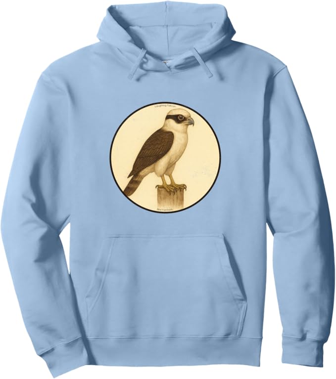 Retro Laughing Falcon Hoodie – Vintage Bird Design Sweatshirt
