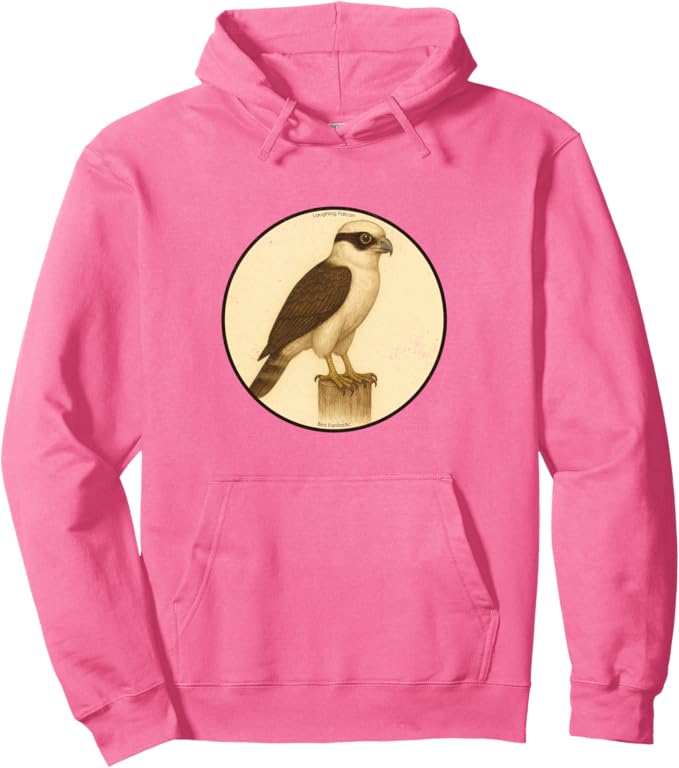 Retro Laughing Falcon Hoodie – Vintage Bird Design Sweatshirt