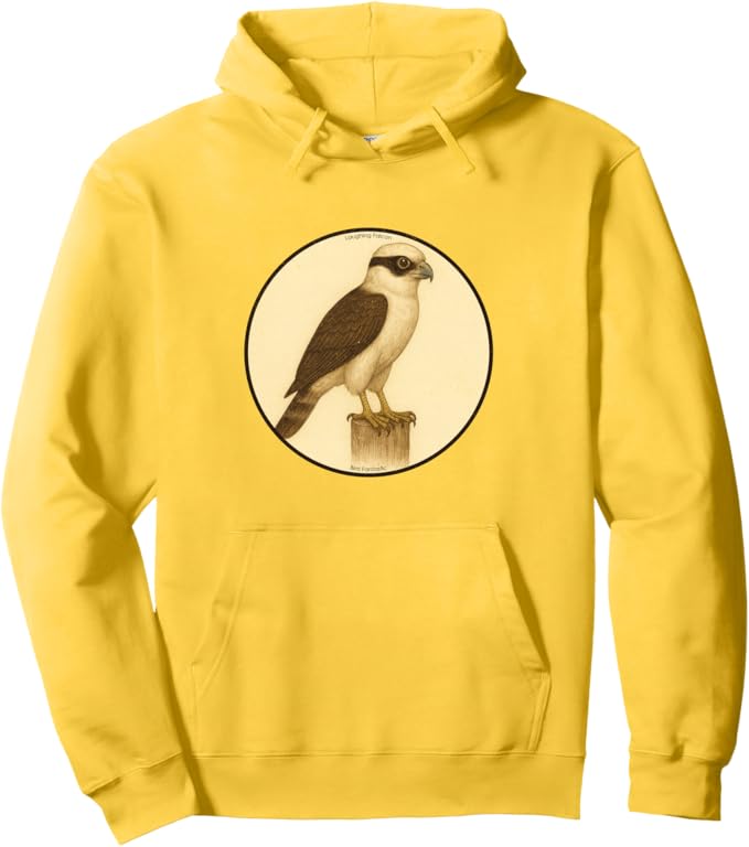 Retro Laughing Falcon Hoodie – Vintage Bird Design Sweatshirt