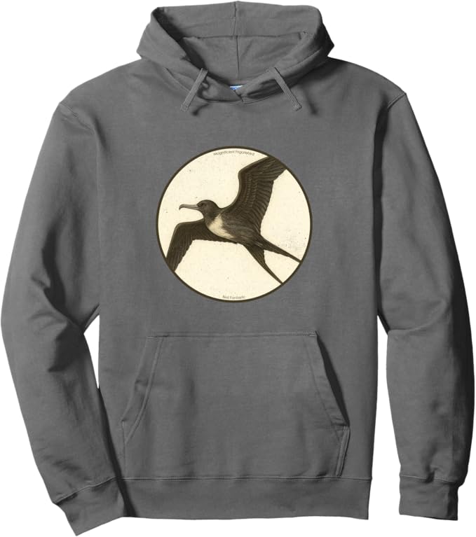 Retro Magnificent Frigatebird Hoodie – Vintage Bird Design Sweatshirt