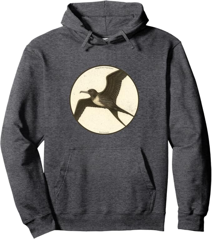 Retro Magnificent Frigatebird Hoodie – Vintage Bird Design Sweatshirt