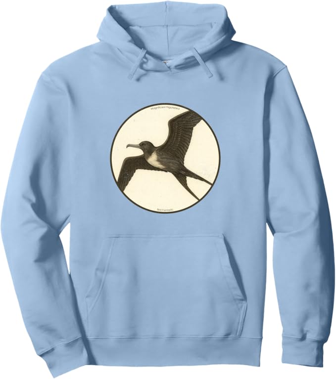 Retro Magnificent Frigatebird Hoodie – Vintage Bird Design Sweatshirt