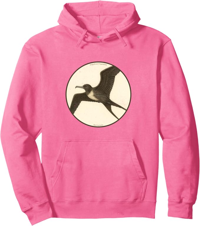Retro Magnificent Frigatebird Hoodie – Vintage Bird Design Sweatshirt