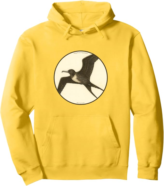Retro Magnificent Frigatebird Hoodie – Vintage Bird Design Sweatshirt