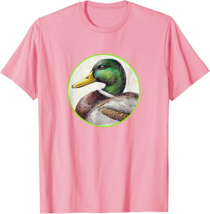 Mallard Duck T-Shirt Retro Design by Bird.fan | Men's Birding Graphic Tee
