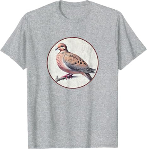 Mourning Dove T-Shirt Retro Design by Bird.fan | Men's Birding Graphic Tee