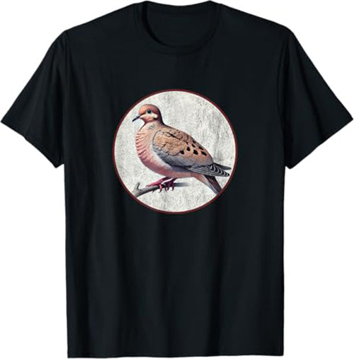 Mourning Dove T-Shirt Retro Design by Bird.fan | Men's Birding Graphic Tee