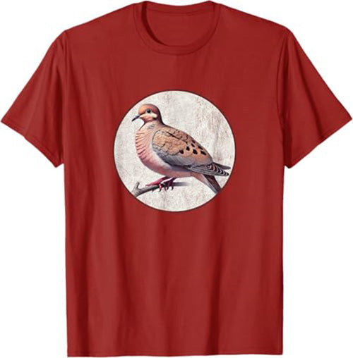 Mourning Dove T-Shirt Retro Design by Bird.fan | Men's Birding Graphic Tee