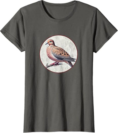 Mourning Dove Women's Graphic Tee by Bird.fan | Bird T-Shirt for Birding