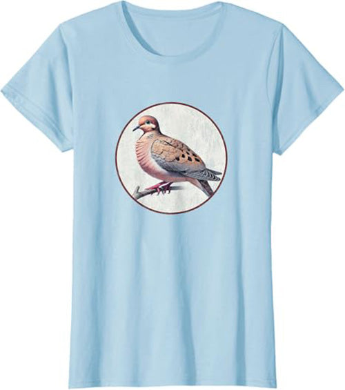 Mourning Dove Women's Graphic Tee by Bird.fan | Bird T-Shirt for Birding