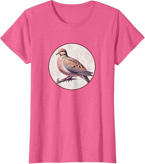 Mourning Dove Women's Graphic Tee by Bird.fan | Bird T-Shirt for Birding