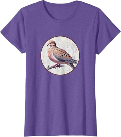 Mourning Dove Women's Graphic Tee by Bird.fan | Bird T-Shirt for Birding