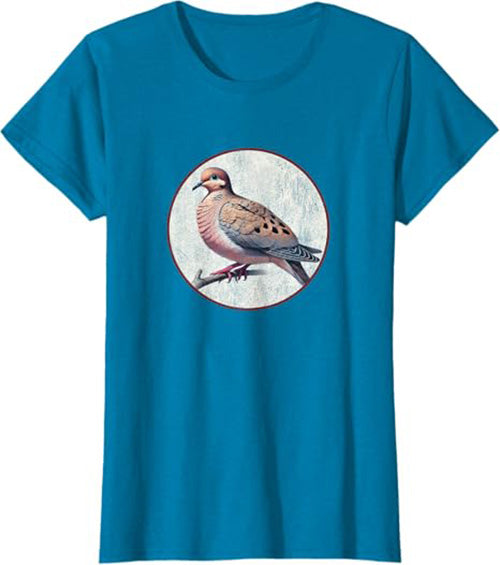 Mourning Dove Women's Graphic Tee by Bird.fan | Bird T-Shirt for Birding
