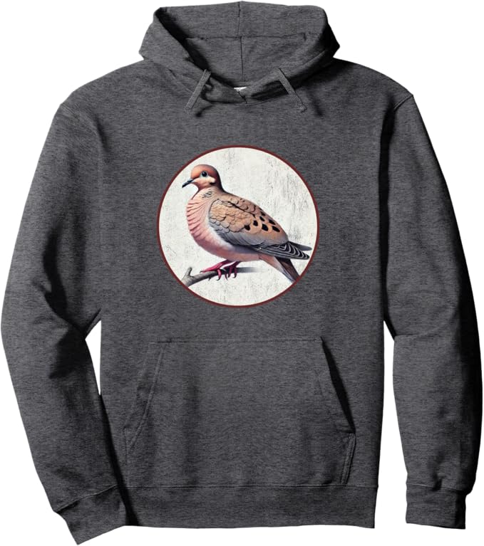 Retro Mourning Dove Hoodie – Vintage Bird Design Sweatshirt