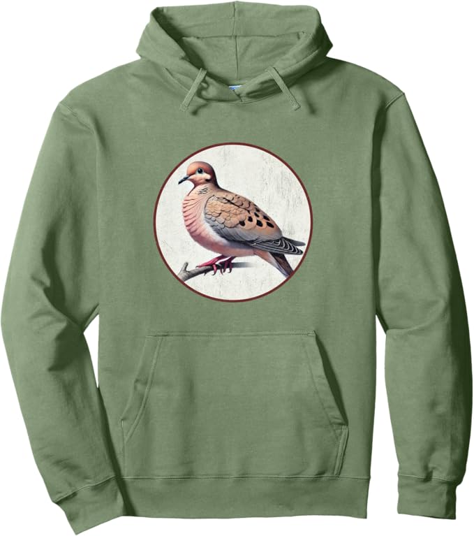 Retro Mourning Dove Hoodie – Vintage Bird Design Sweatshirt