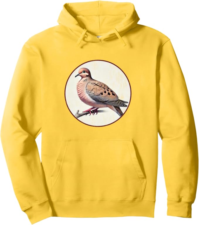 Retro Mourning Dove Hoodie – Vintage Bird Design Sweatshirt