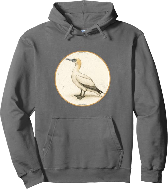 Retro Northern Gannet Hoodie – Vintage Bird Design Sweatshirt