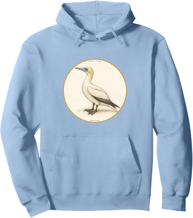 Retro Northern Gannet Hoodie – Vintage Bird Design Sweatshirt