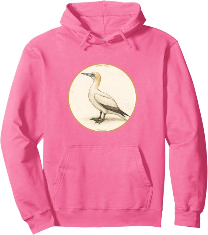 Retro Northern Gannet Hoodie – Vintage Bird Design Sweatshirt